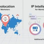 "IP Geolocation vs IP Intelligence showing location, risk, and fraud detection."